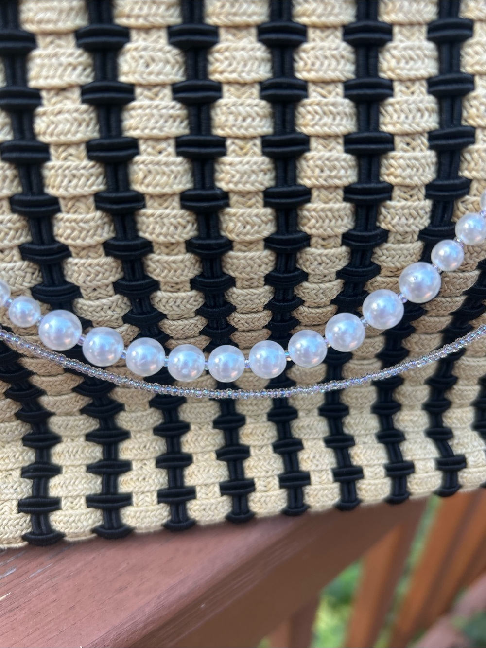 Handmade Pearl Bag Chain - Picture 3 of 4